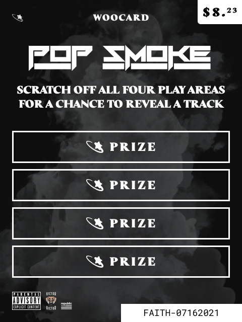 Developing a scratch card track reveal for Pop Smoke, by Lee Martin